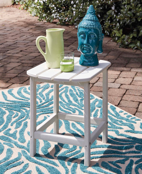 Sundown Treasure White Outdoor End Table Mjm Furniture