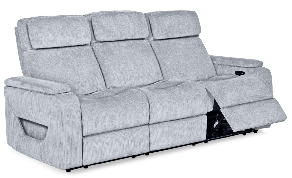 Anders Pewter Power Reclining Sofa - MJM Furniture