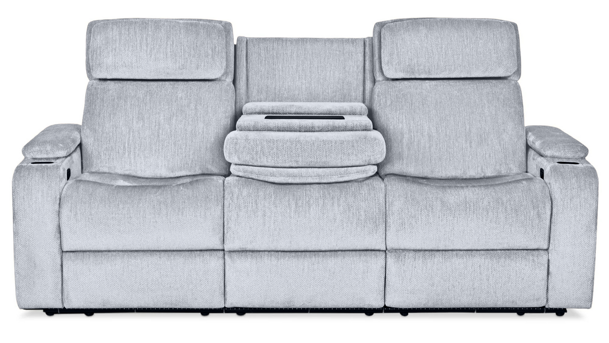 Anders Pewter Power Reclining Sofa - MJM Furniture