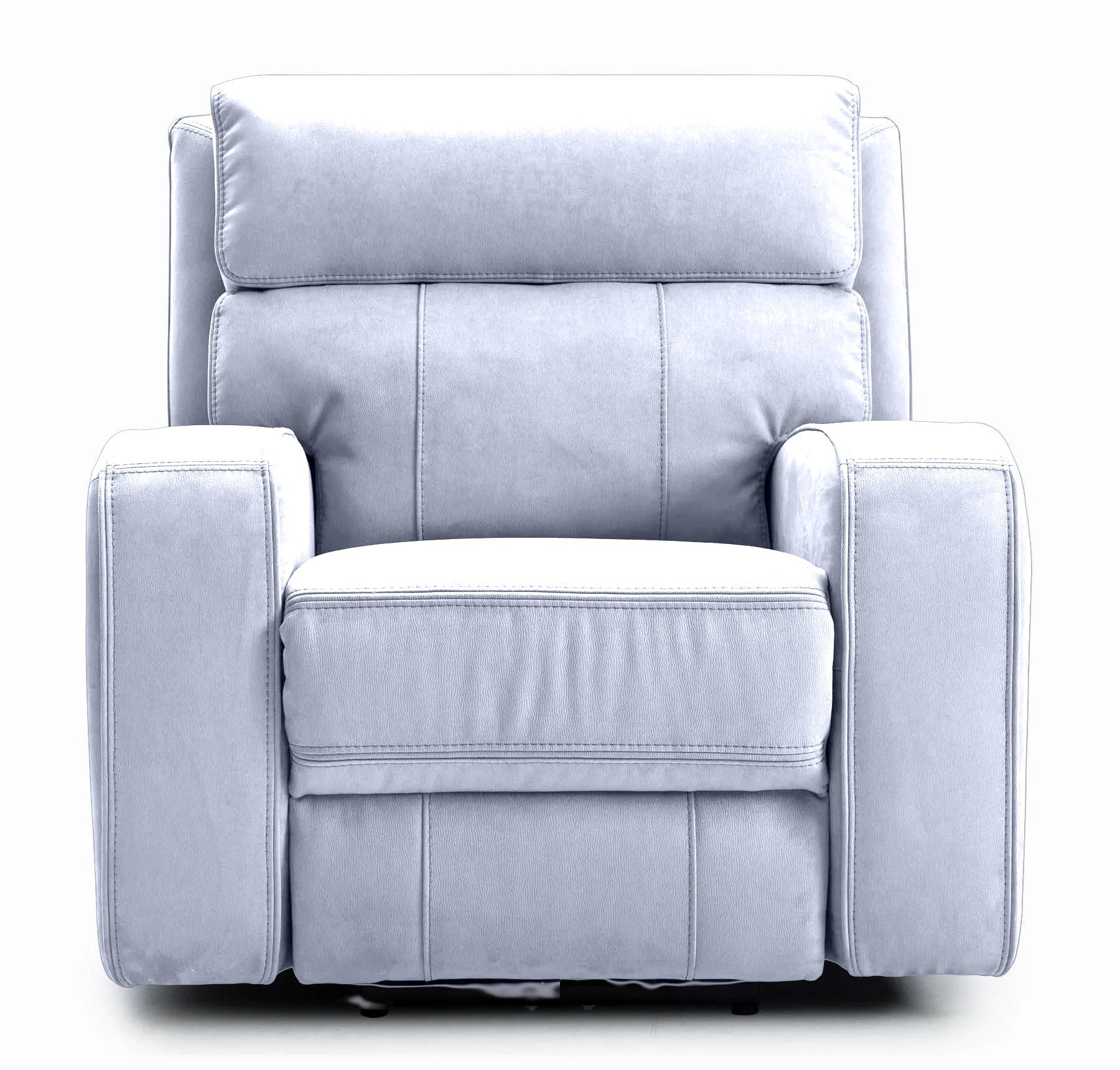 Ryler Silver Power Recliner w/Power Headrest - MJM Furniture