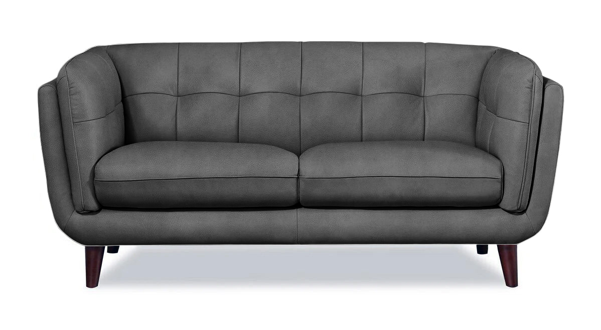 Seymour Gray Fabric Loveseat - MJM Furniture