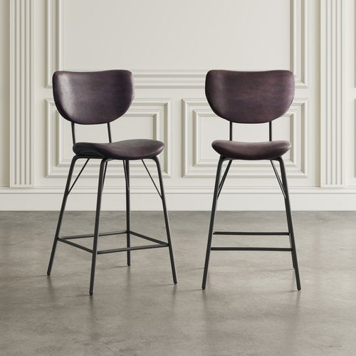 Sylas Brown Counter Stool - MJM Furniture