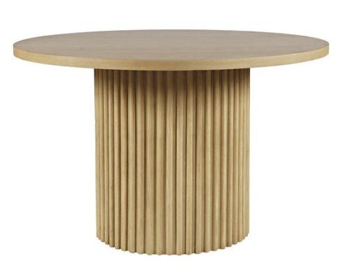 Colton Natural Round Dining Table - MJM Furniture