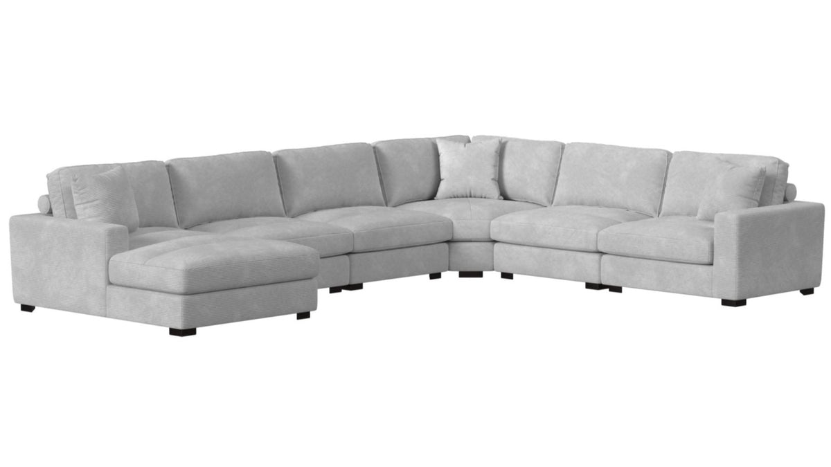 Lounge Stone Modular 6 Piece Sectional - MJM Furniture