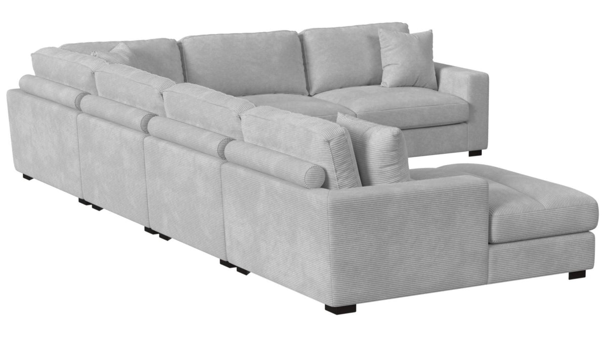 Lounge Stone Modular 6 Piece Sectional - MJM Furniture