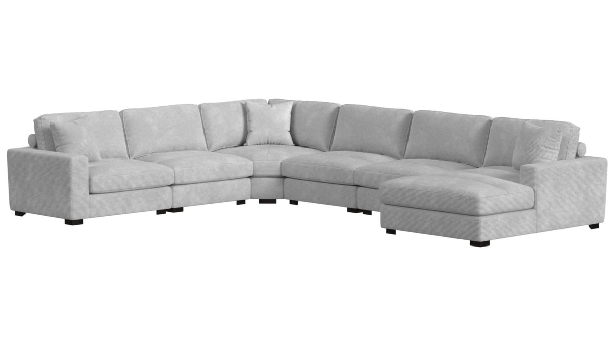 Lounge Stone Modular 6 Piece Sectional - MJM Furniture