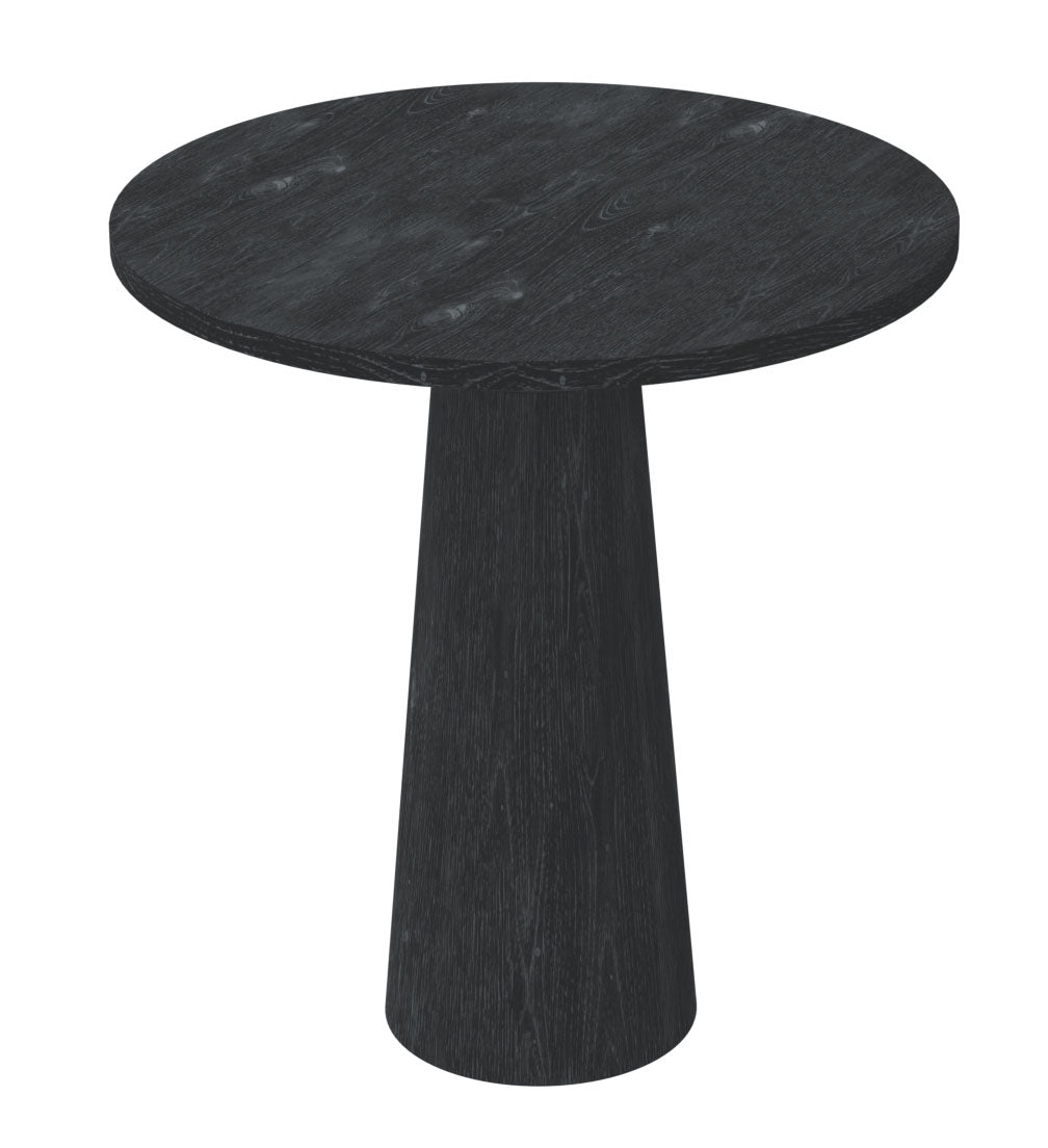 Haven Black Round End Table - MJM Furniture