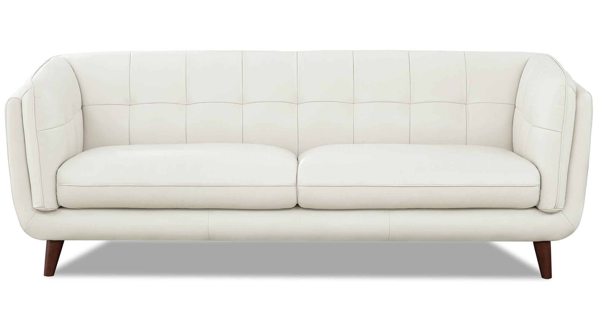 Seymour White Leather Sofa & Chair Set - MJM Furniture