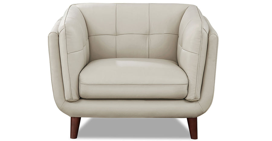 Seymour Vanilla Top Grain Leather Chair - MJM Furniture