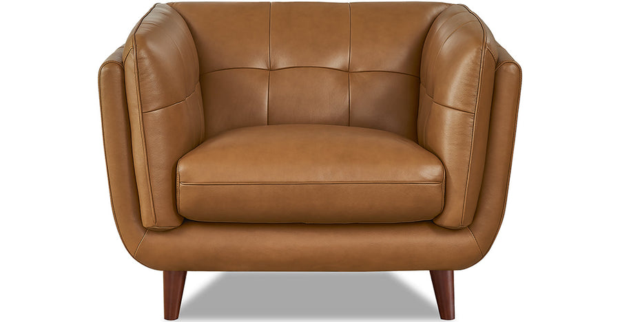 Seymour Cognac Leather Chair - MJM Furniture