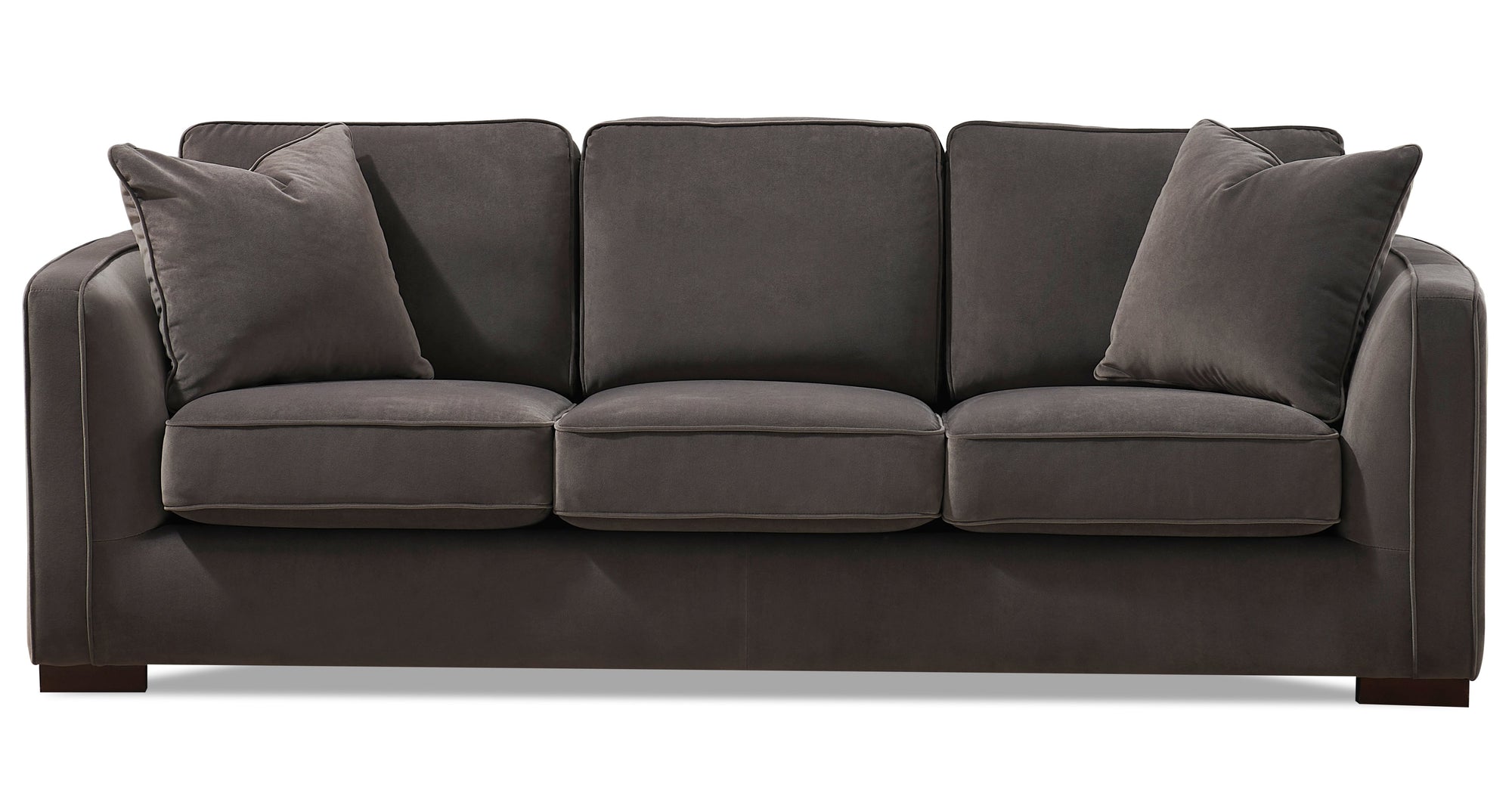 Rupert Gray Velvet 2 Sofas & 1 Chair Set - MJM Furniture