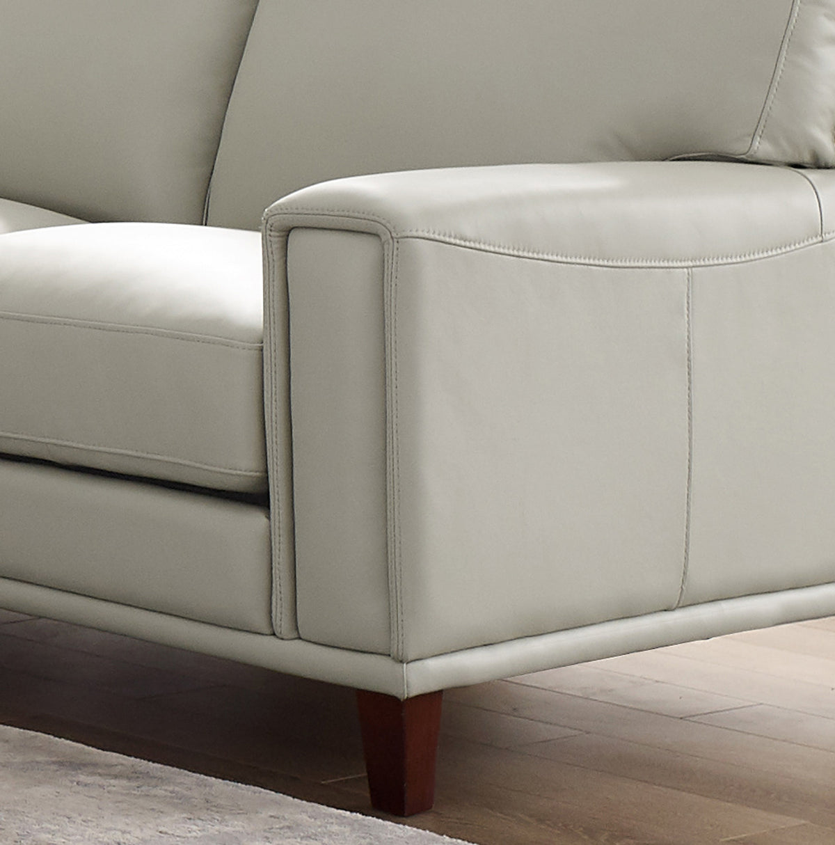 Harper Ice Top Grain Leather Sofa - MJM Furniture