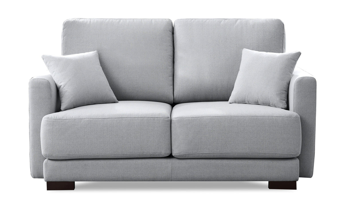 Arlo Silver Fabric Loveseat - MJM Furniture