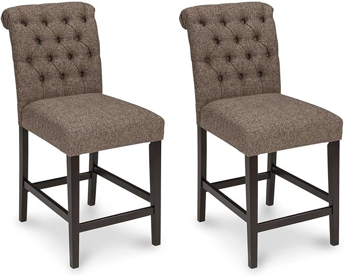 Tripton Graphite Counter Stool (Set of 2) - MJM Furniture