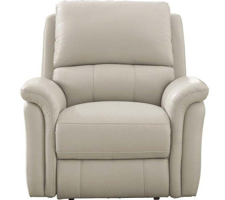 Tyler Vanilla Top Grain Leather Power Reclining Chair - MJM Furniture