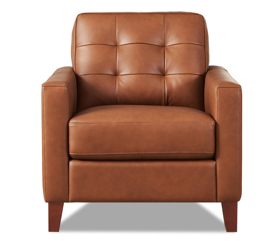 Aiden Top Grain Leather Chair - MJM Furniture