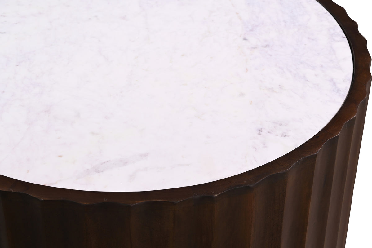 Turin Round Marble Coffee Table - MJM Furniture