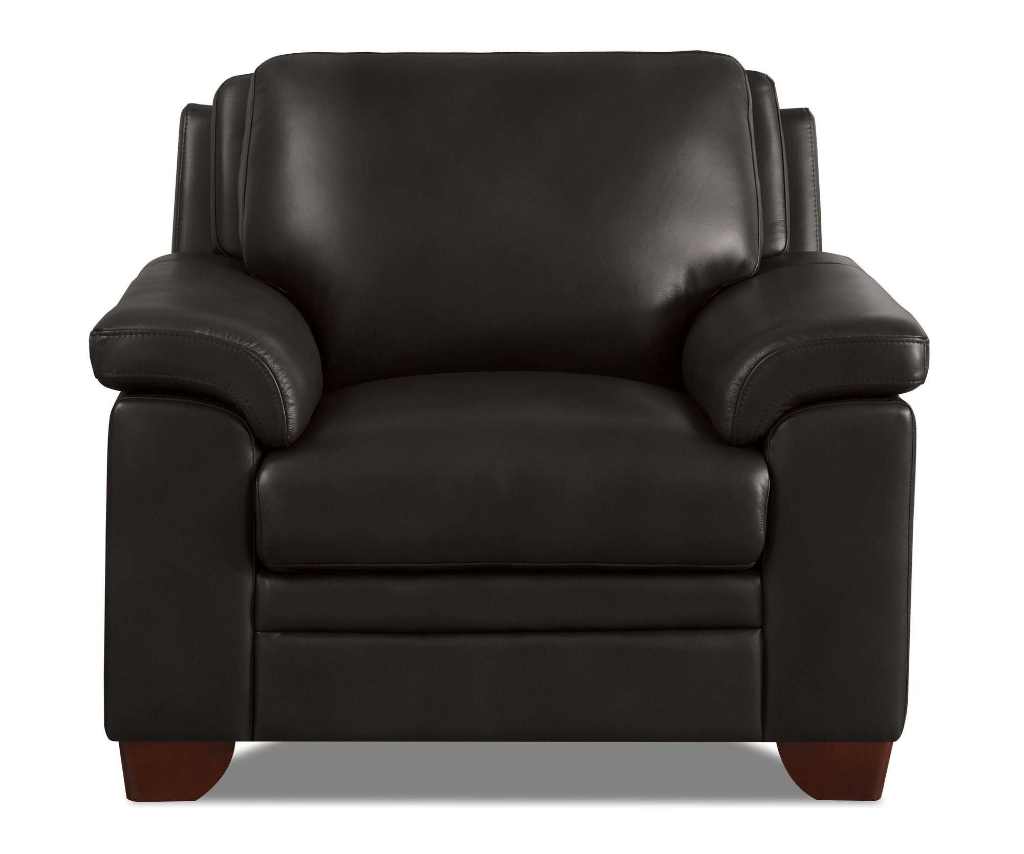 Chatham Black Top Grain Leather 2 Chairs Set - MJM Furniture