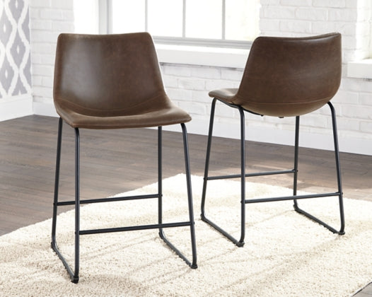 Centiar Brown Counter Stool (Set of 2) - MJM Furniture