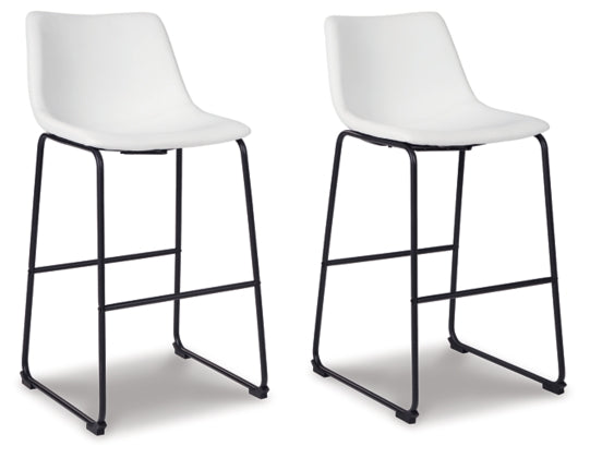 Centiar White 30&quot; Barstool (Set of 2) - MJM Furniture