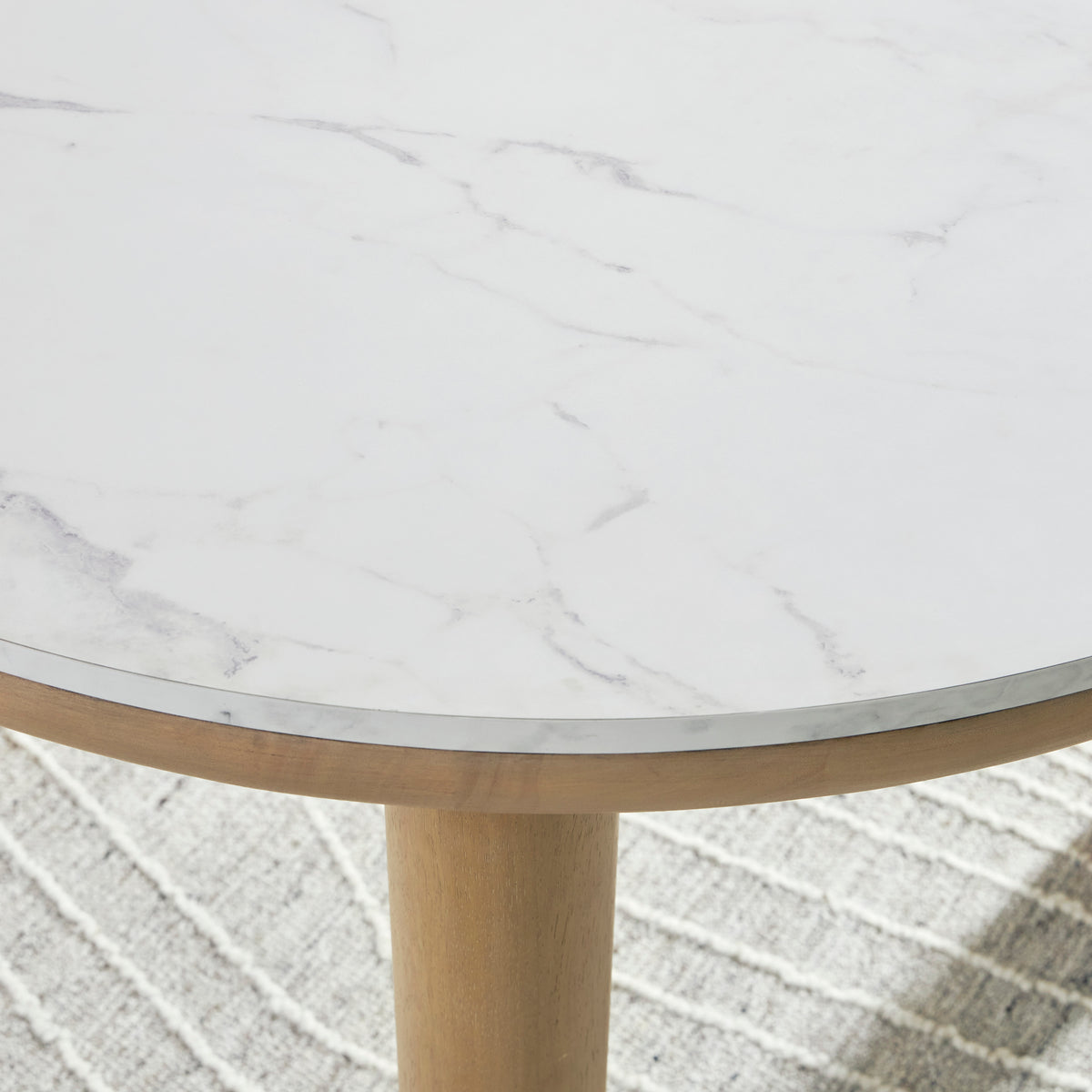 Xandrum Natural Round Dining Table - MJM Furniture