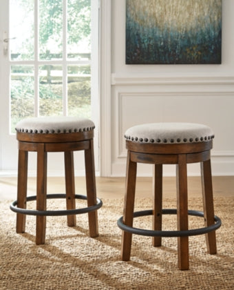 Valebeck Swivel Stool (Set of 2) - MJM Furniture