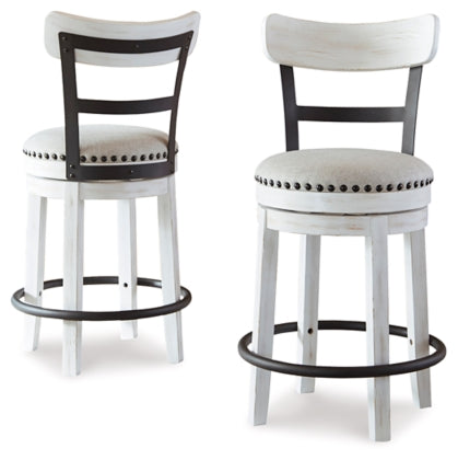 Valebeck Swivel Barstool (Set of 2) - MJM Furniture