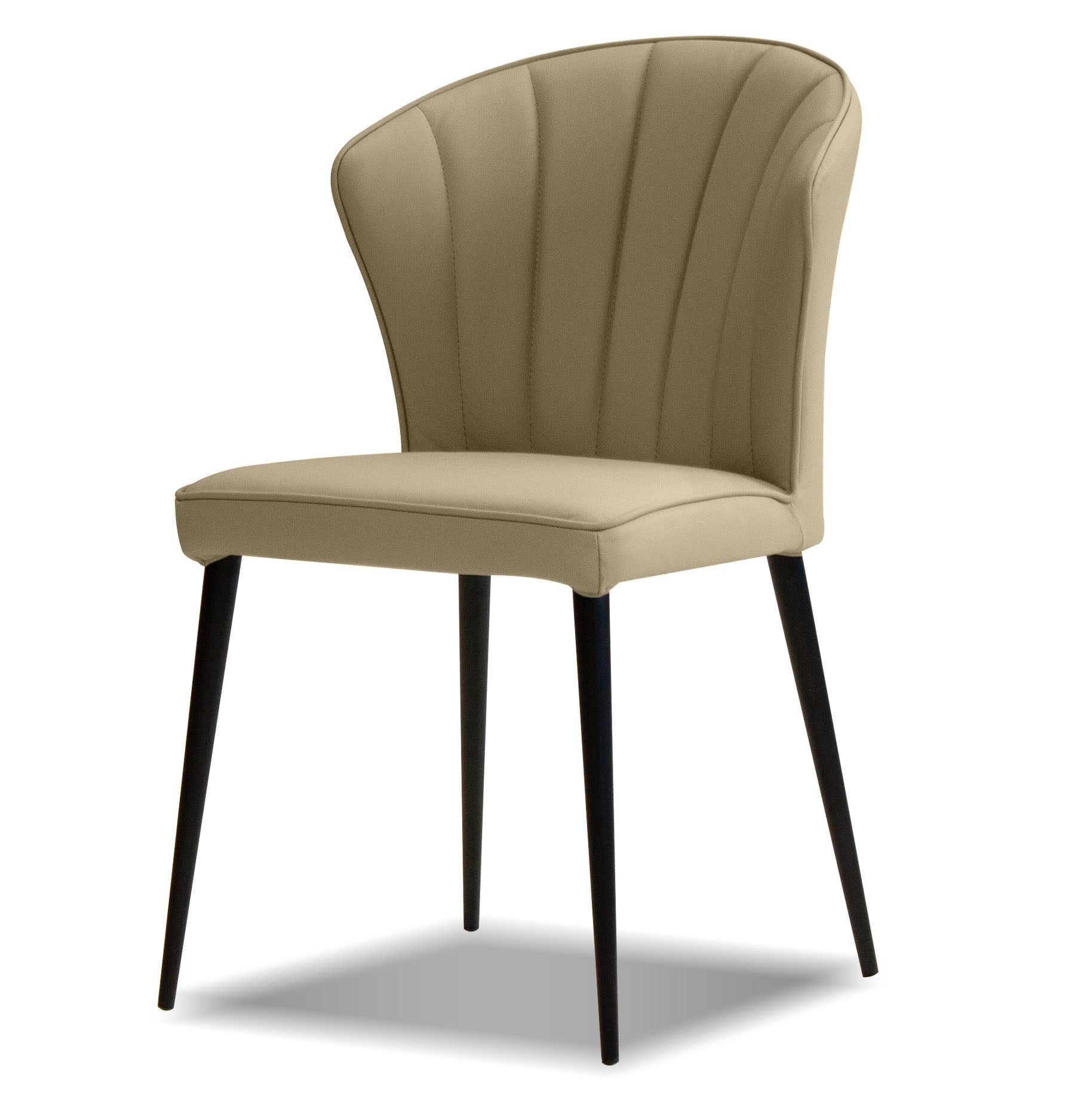 Caleb Wheat Leather Dining Chair - MJM Furniture