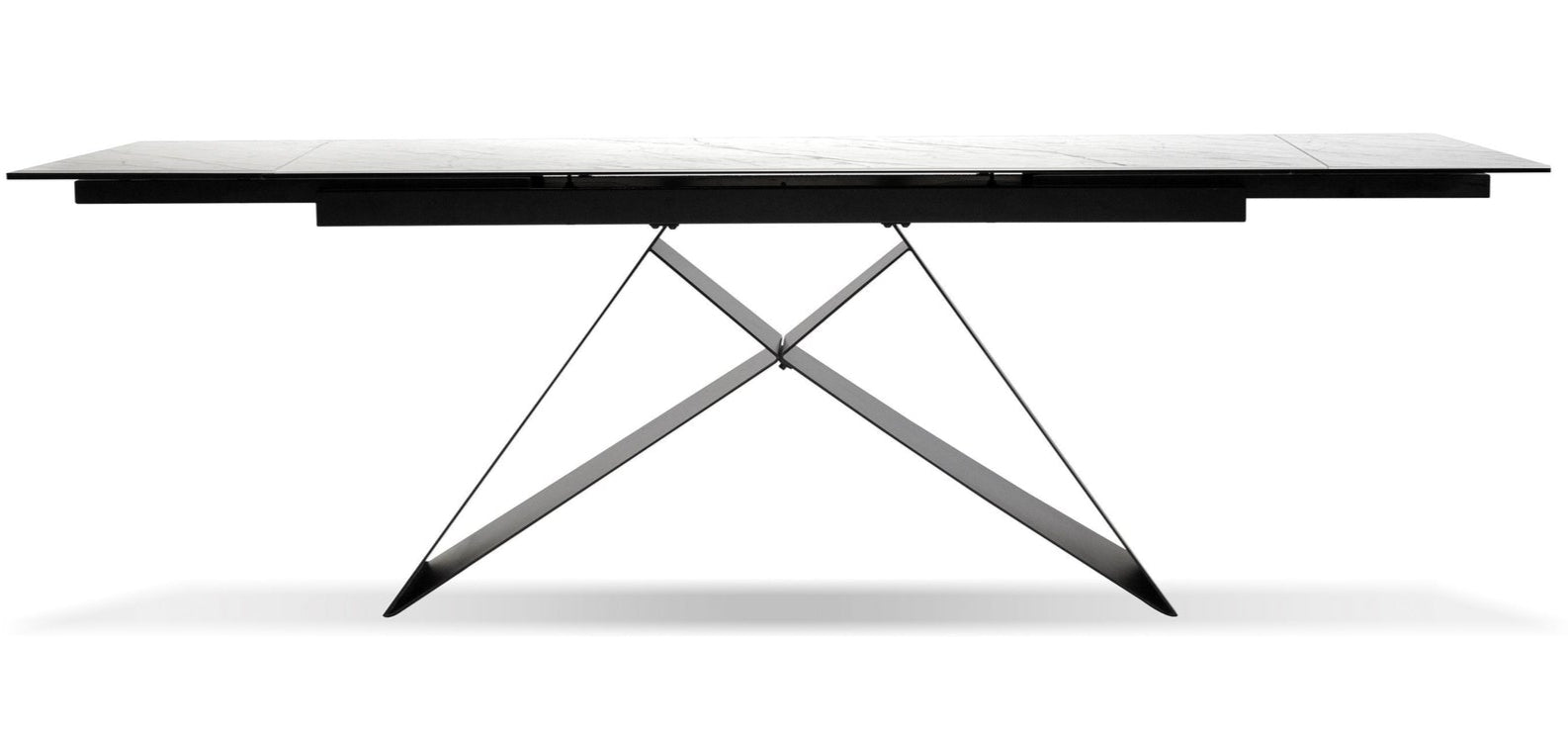 The W Carrera White Ceramic Extendable Dining Table - MJM Furniture