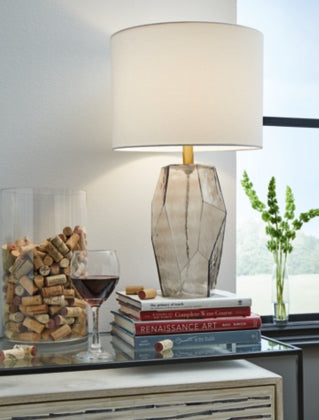 Taylow Glass Table Lamp - MJM Furniture