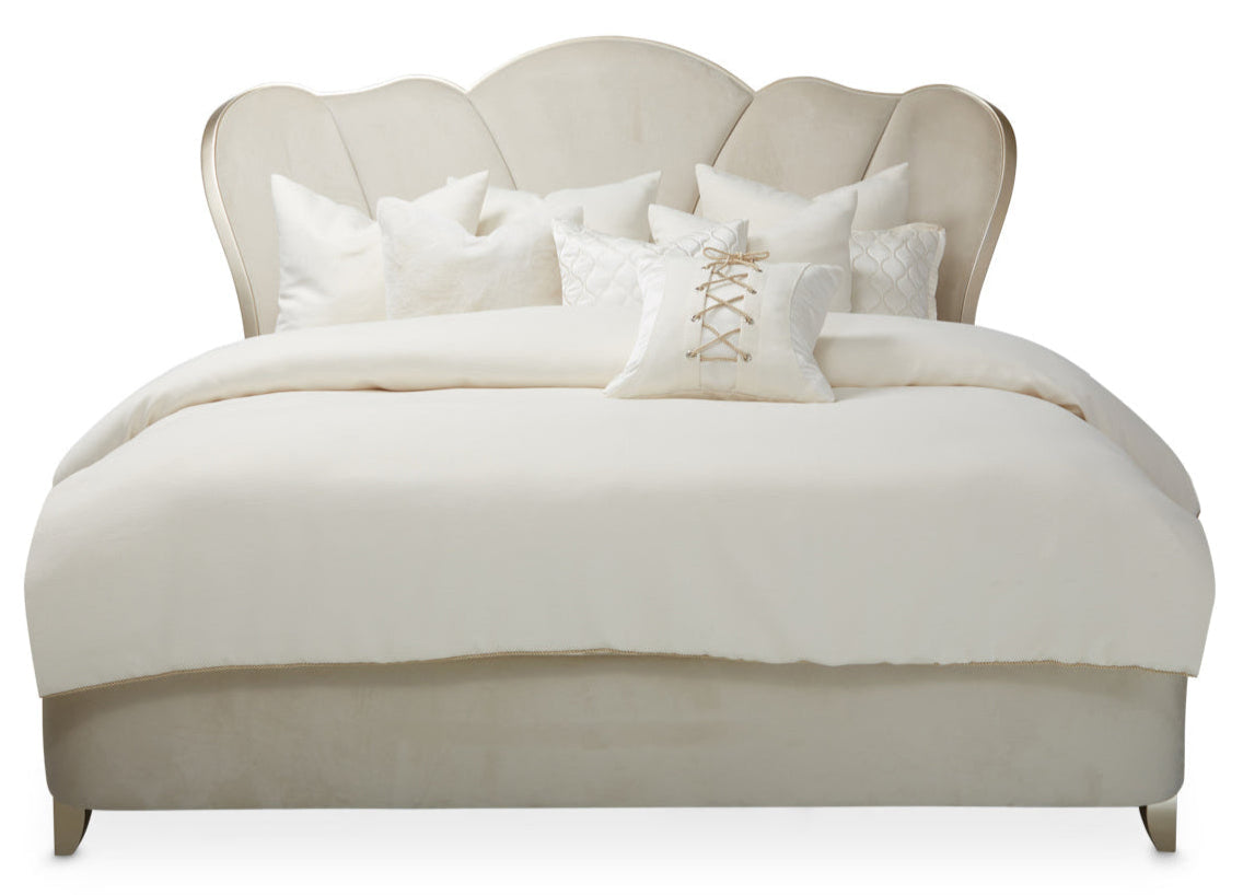 Villa Cherie Caramel Upholstered Bed - MJM Furniture