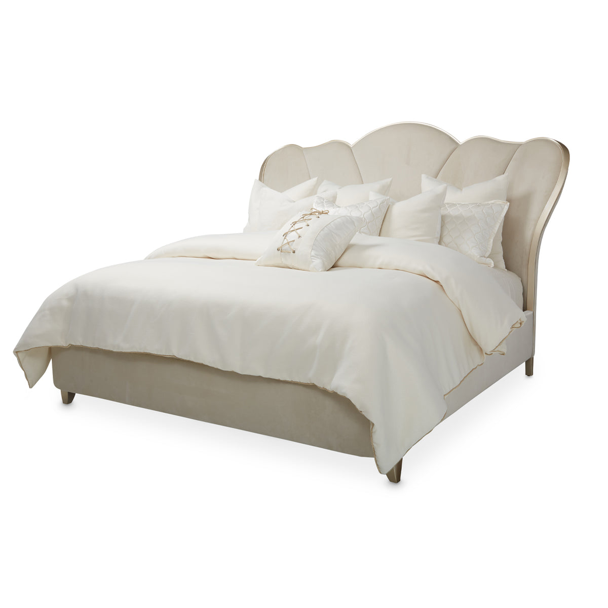 Villa Cherie Caramel Upholstered Bed - MJM Furniture