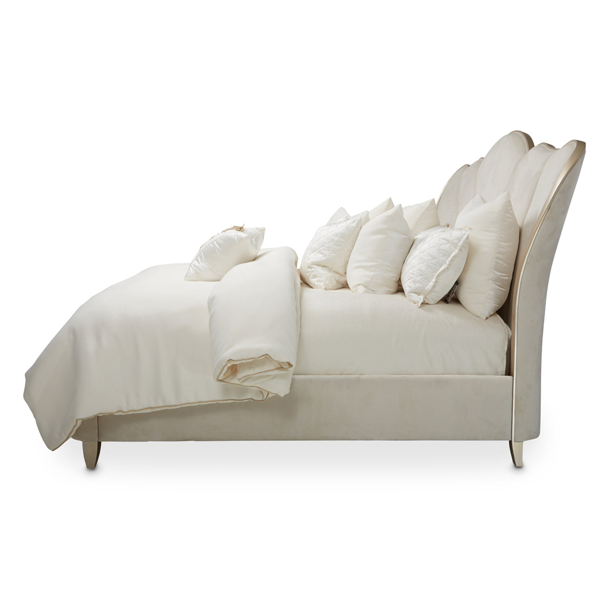 Villa Cherie Caramel Upholstered Bed - MJM Furniture