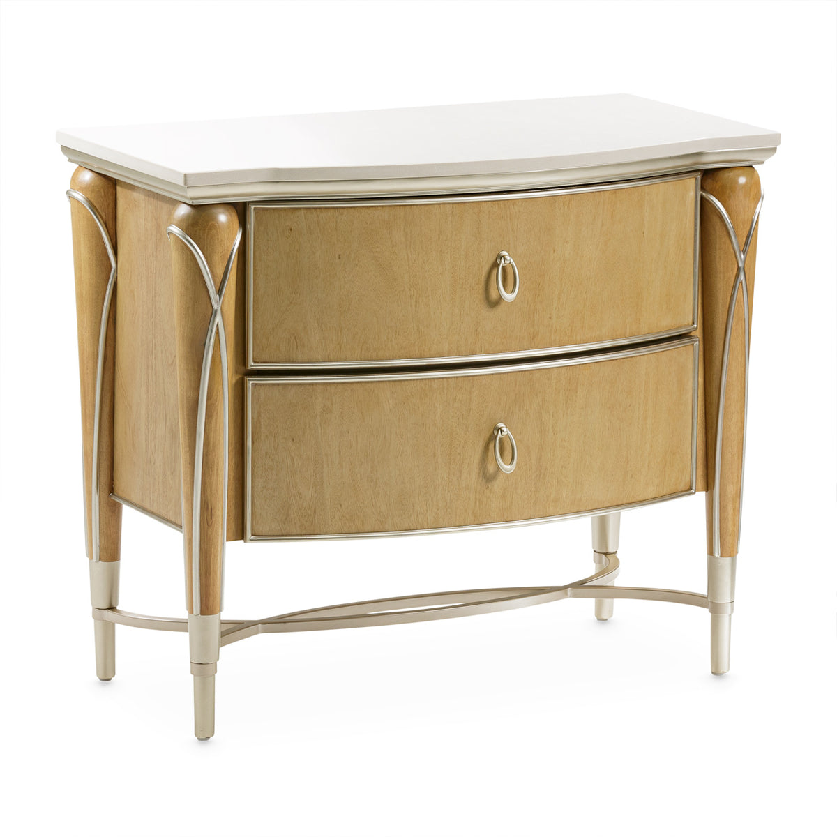 Villa Cherie Caramel 2 Drawer Nightstand - MJM Furniture