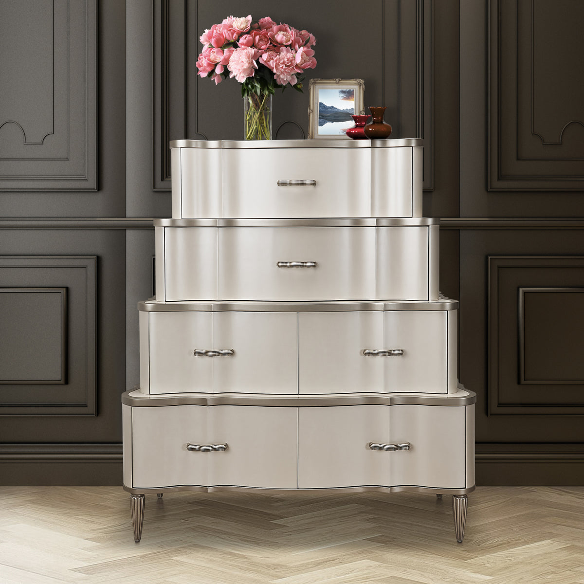 London Place Tiered 6 Drawer Chest - MJM Furniture