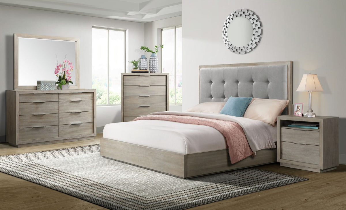 Aaren Upholstered Bed - MJM Furniture