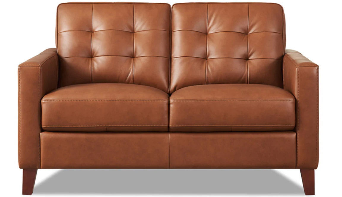 Aiden Top Grain Leather Loveseat - MJM Furniture