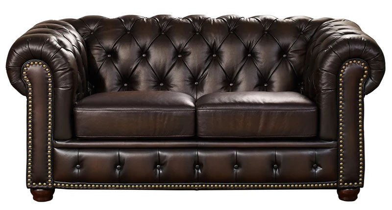 Albany Top Grain Leather Loveseat - MJM Furniture