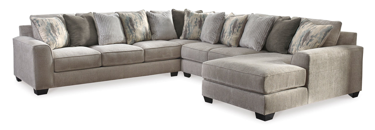 Ardsley Pewter 4 Piece Sectional - MJM Furniture