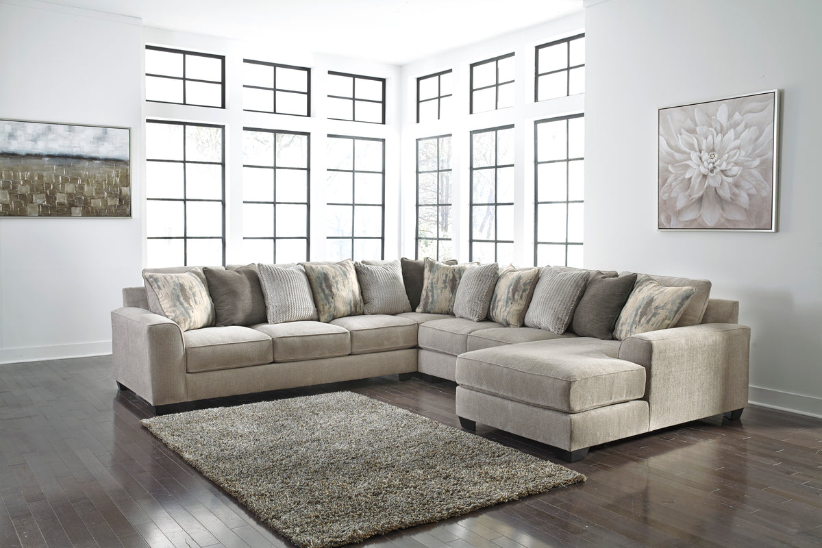 Ardsley Pewter 4 Piece Sectional - MJM Furniture