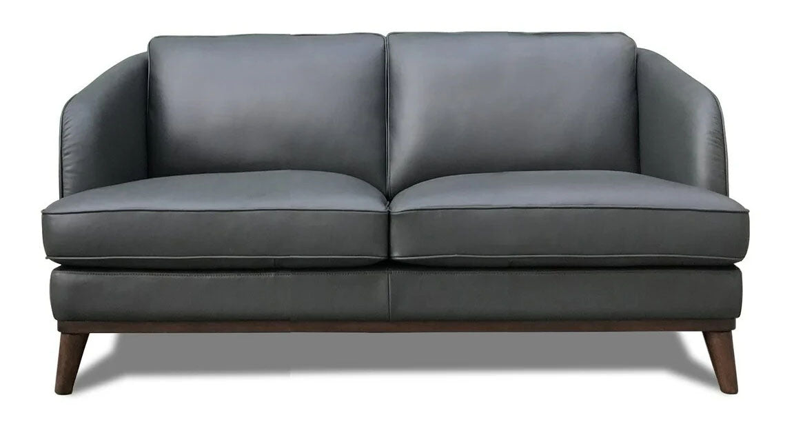 Ashland Top Grain Leather Loveseat & Chair Set - MJM Furniture