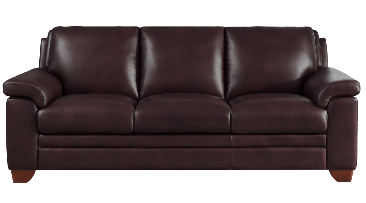 Chatham Brown Top Grain Leather Sofa &amp; Loveseat Set - MJM Furniture