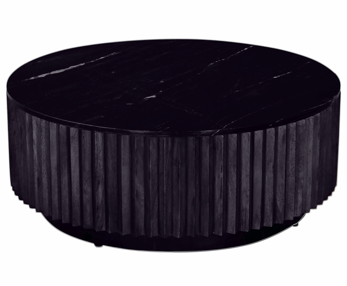 Coast Black Marble Coffee Table - MJM Furniture