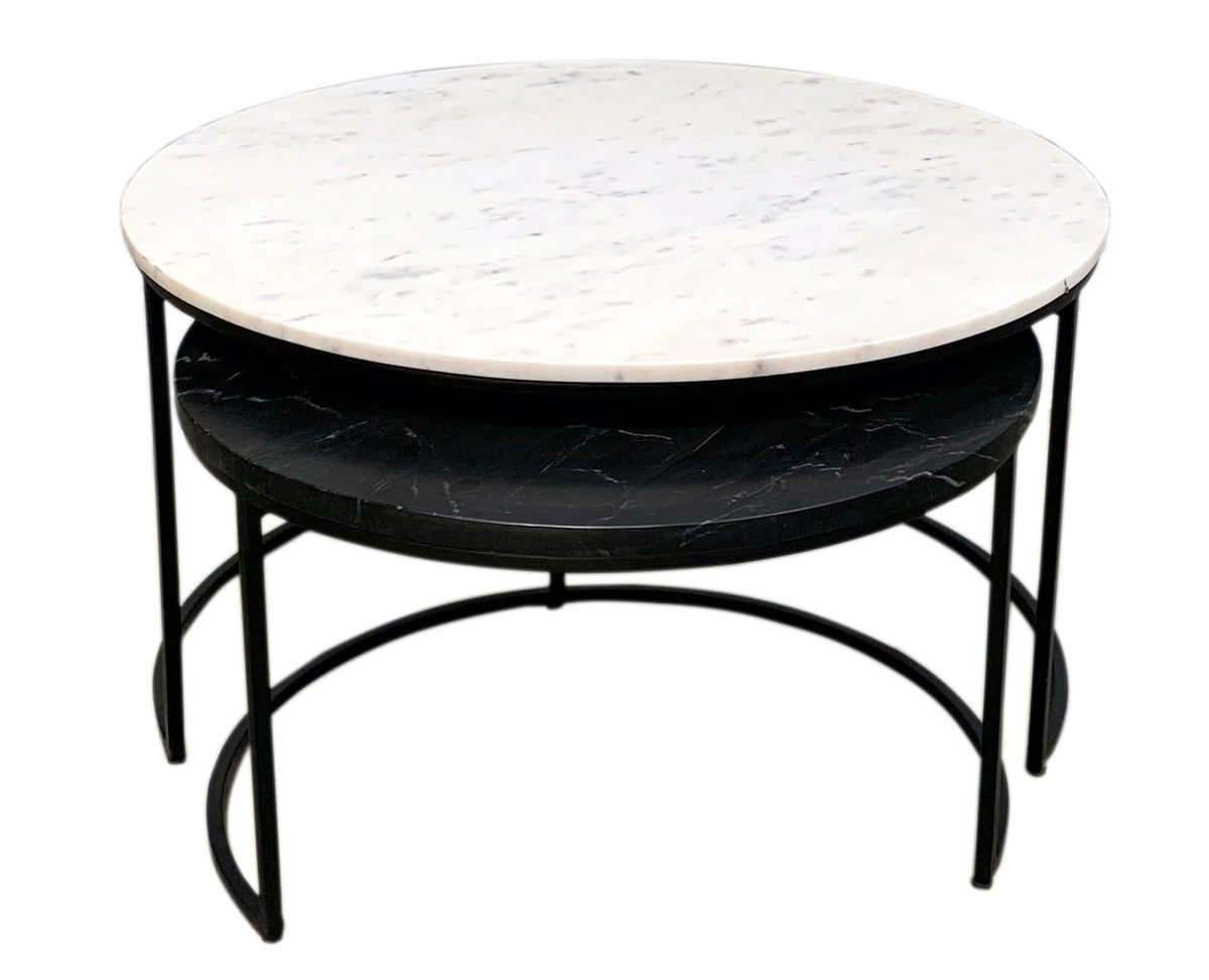 Coastline Marble Nesting Coffee Table - MJM Furniture