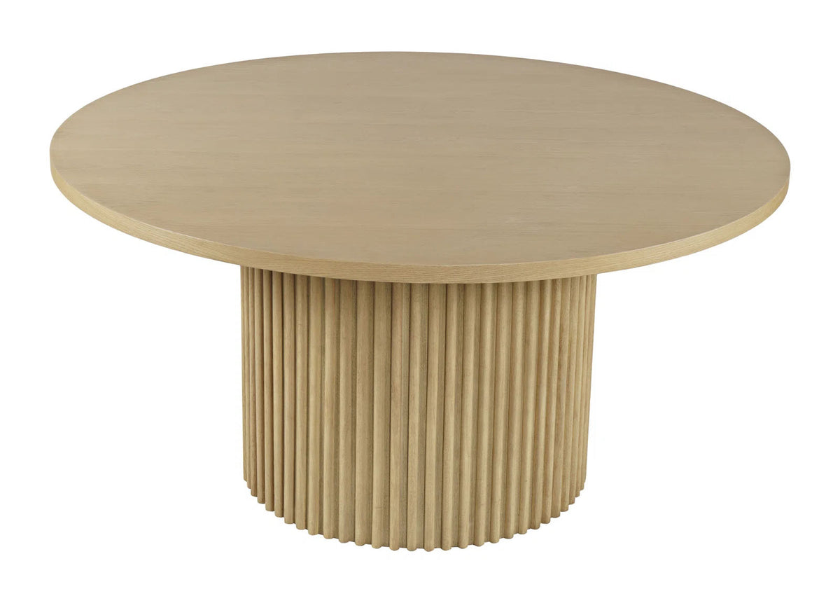 Colton Natural Round Dining Table - MJM Furniture