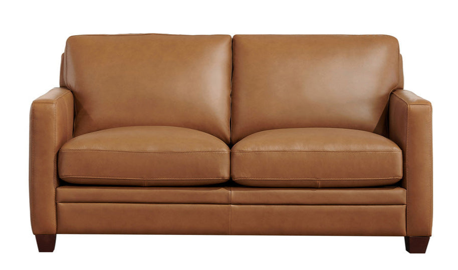 Como Desert Top Grain Leather Sofa &amp; Loveseat Set - MJM Furniture