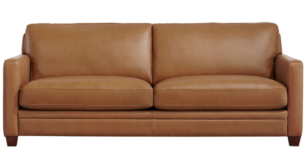 Como Desert Top Grain Leather Sofa &amp; Loveseat Set - MJM Furniture