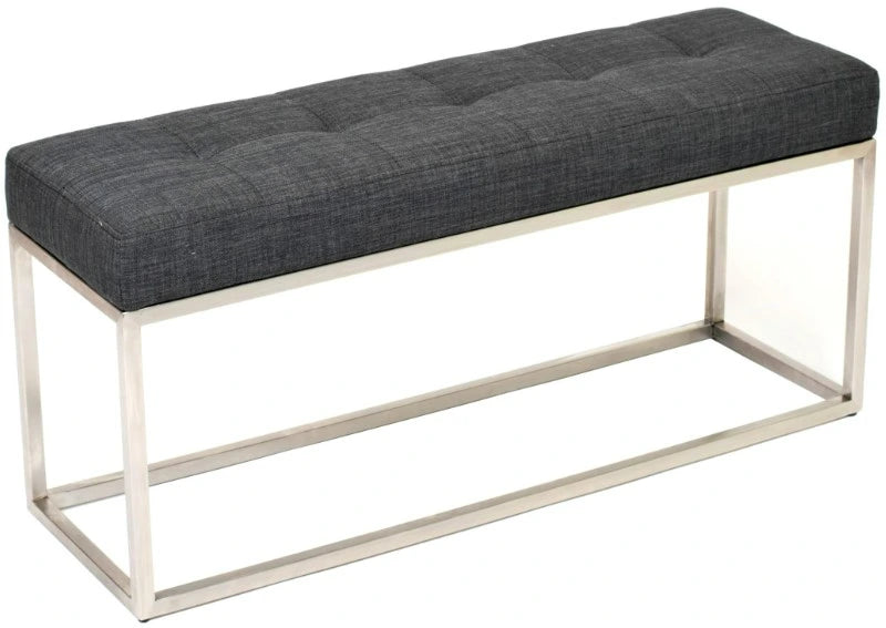 Emily Charcoal Bench - MJM Furniture