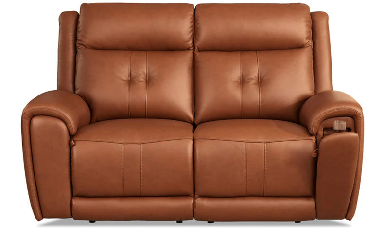 Emma Top Grain Leather Zero Gravity Power Reclining Loveseat - MJM Furniture