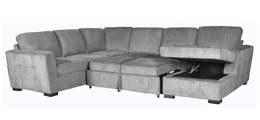 Fynn 4 Piece Sleeper Sectional - MJM Furniture